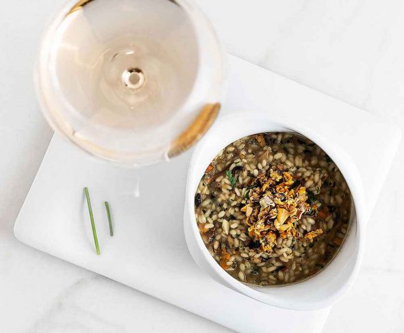 Creamy rice thickened with its salsa verde – BOJ Recipe by Aingeru