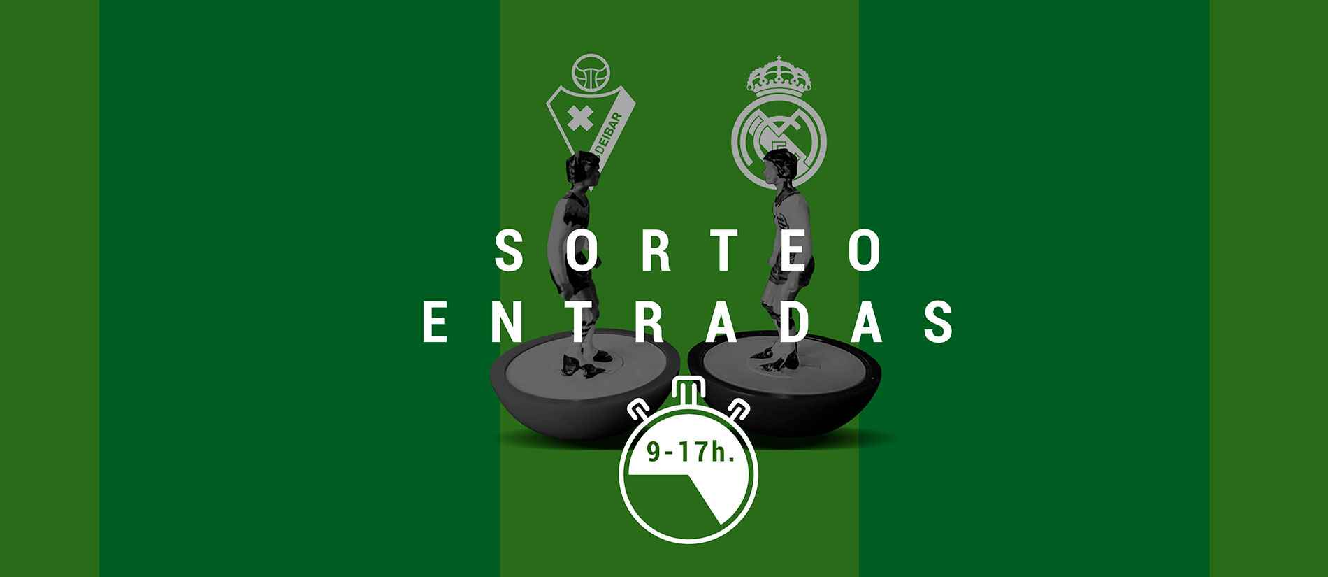 We have 2 tickets to the Eibar vs Real Madrid match to give away